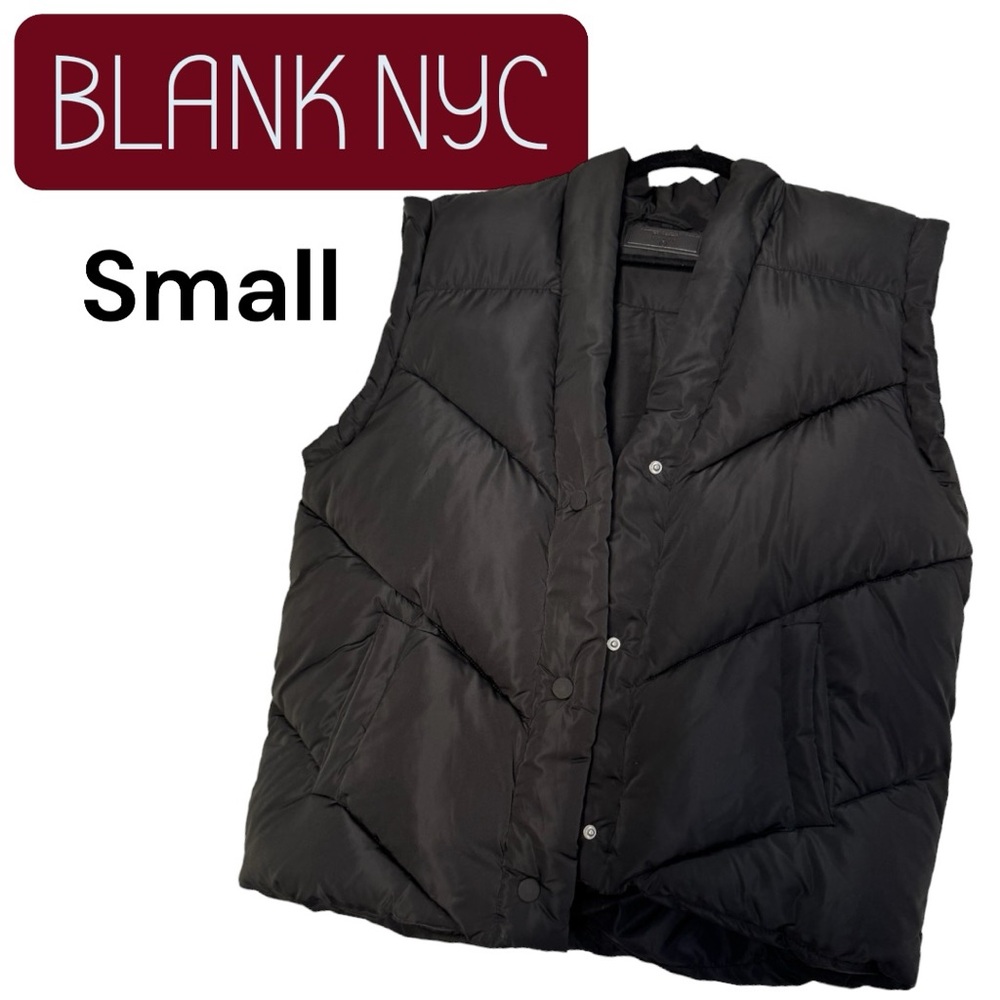 BLANK NYC Black Puffer Vest